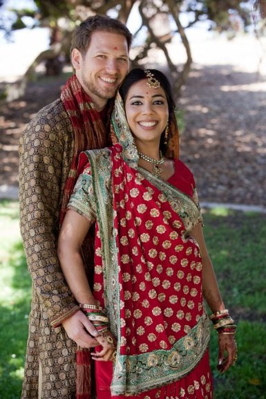 Puja and Steve wedding portrait