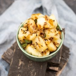 Simple vaghar and potato dish