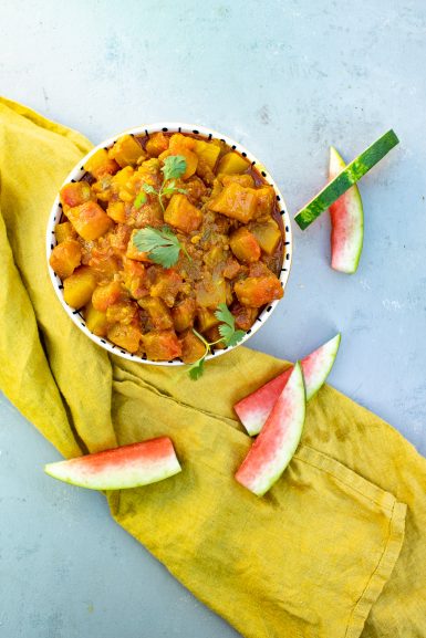 Watermelon rind curry