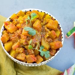 Watermelon rind curry
