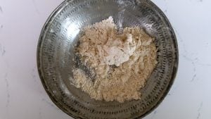 Incorporate ghee into flour