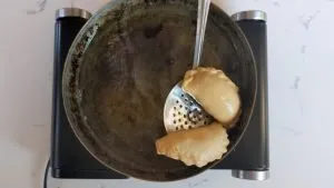Deep fry the pastry