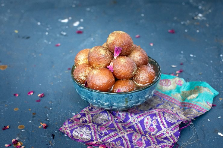 Bowl of gulab jamun