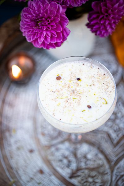 Diwali inspired Indian Whiskey Milk Punch