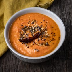 Bowl of tomato chutney