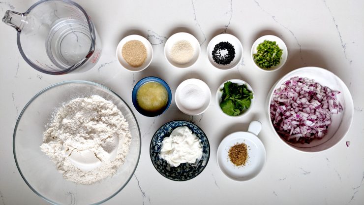 Ingredients for onion kulcha