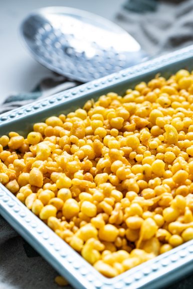 Boondi on a plate