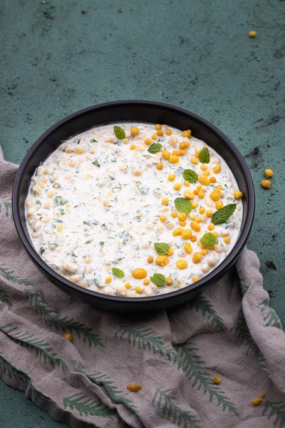 Full bowl of boondi raita