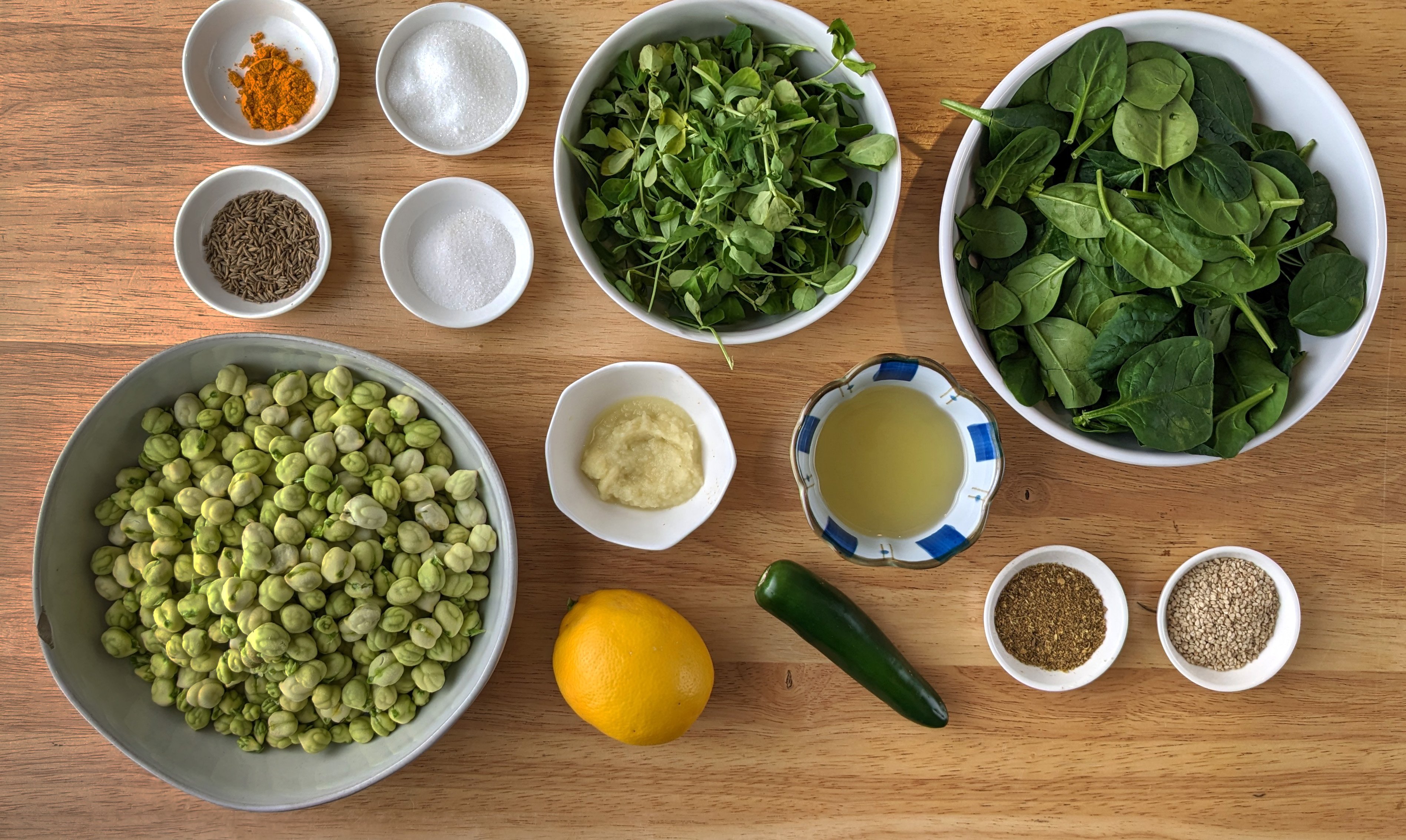 Lila Chana nu Shaak Green Garbanzo Bean Shaak Indiaphile