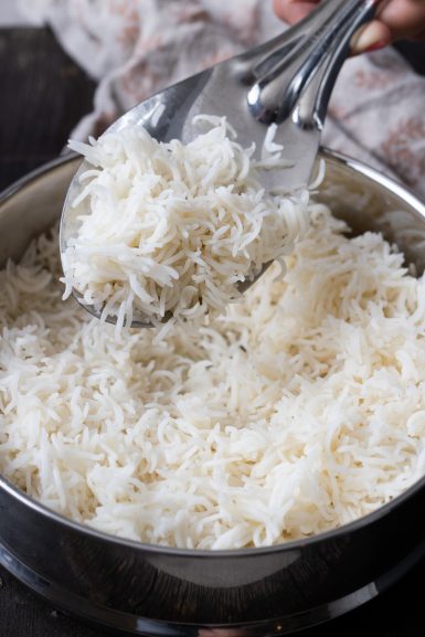 Cook the rice in an inner pot, over the dal