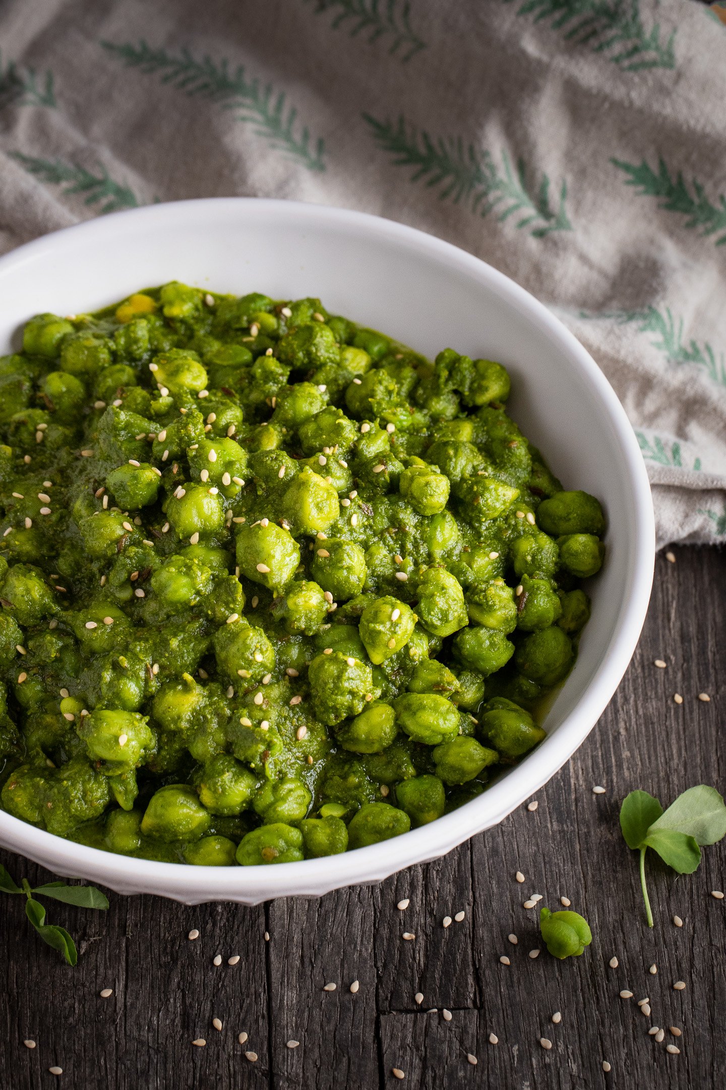 Lila Chana nu Shaak Green Garbanzo Bean Shaak Indiaphile