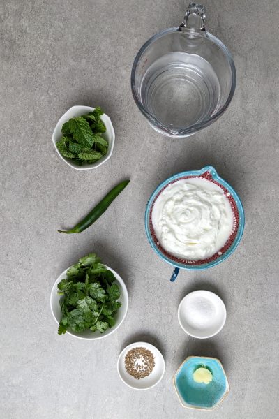 Ingredients for masala chaas