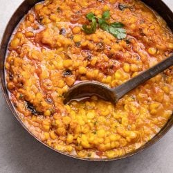 Chana dal in a bowl ready to be served