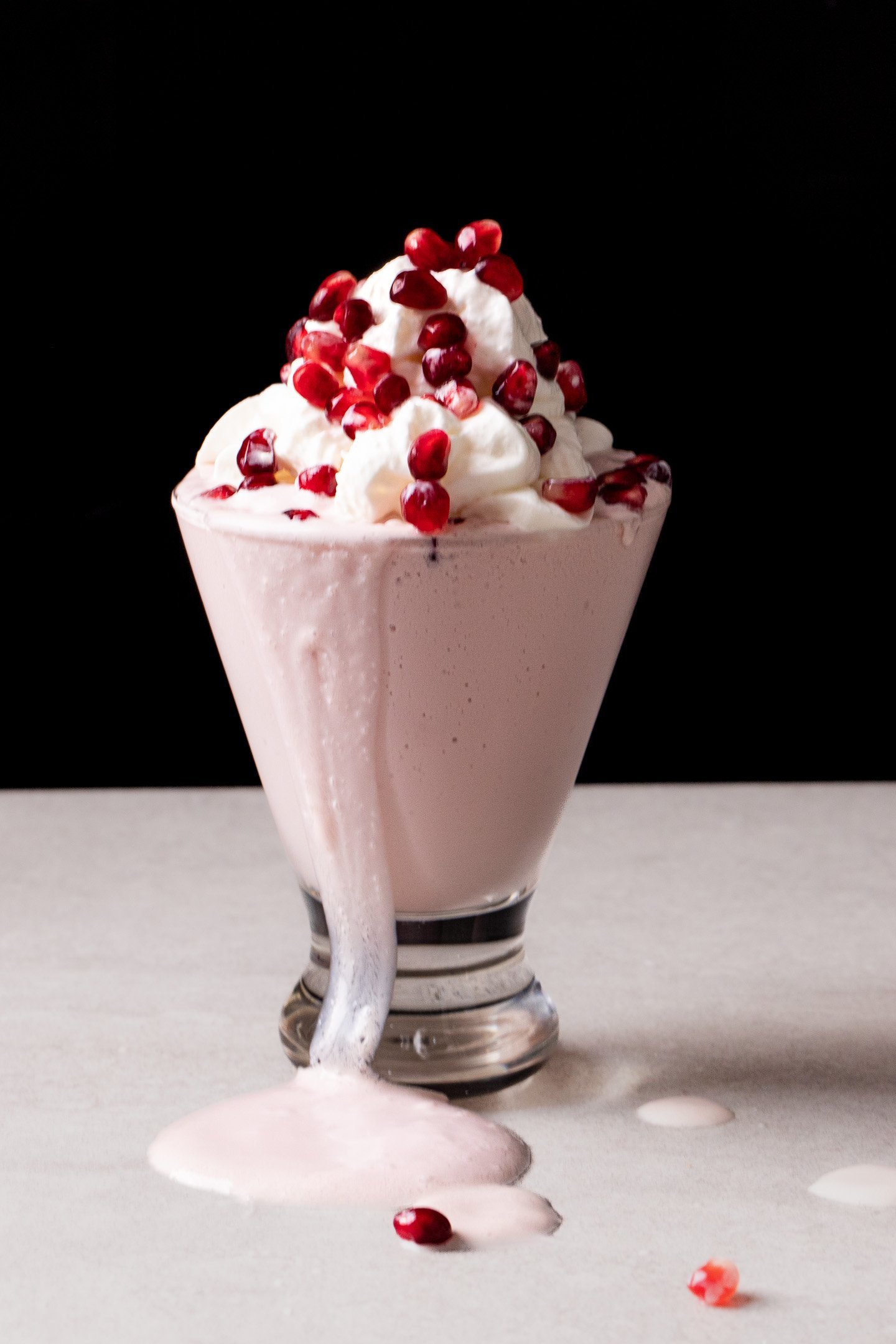 Pomegranate milkshake