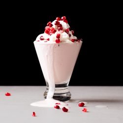 Pomegranate milkshake