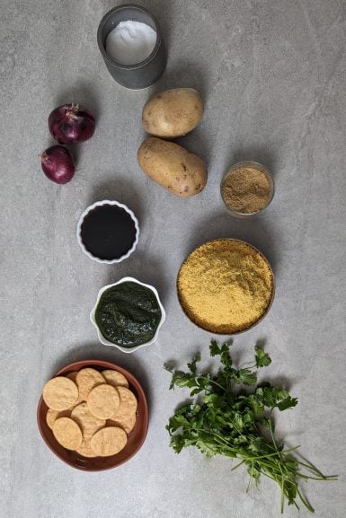 Ingredients of sev puri