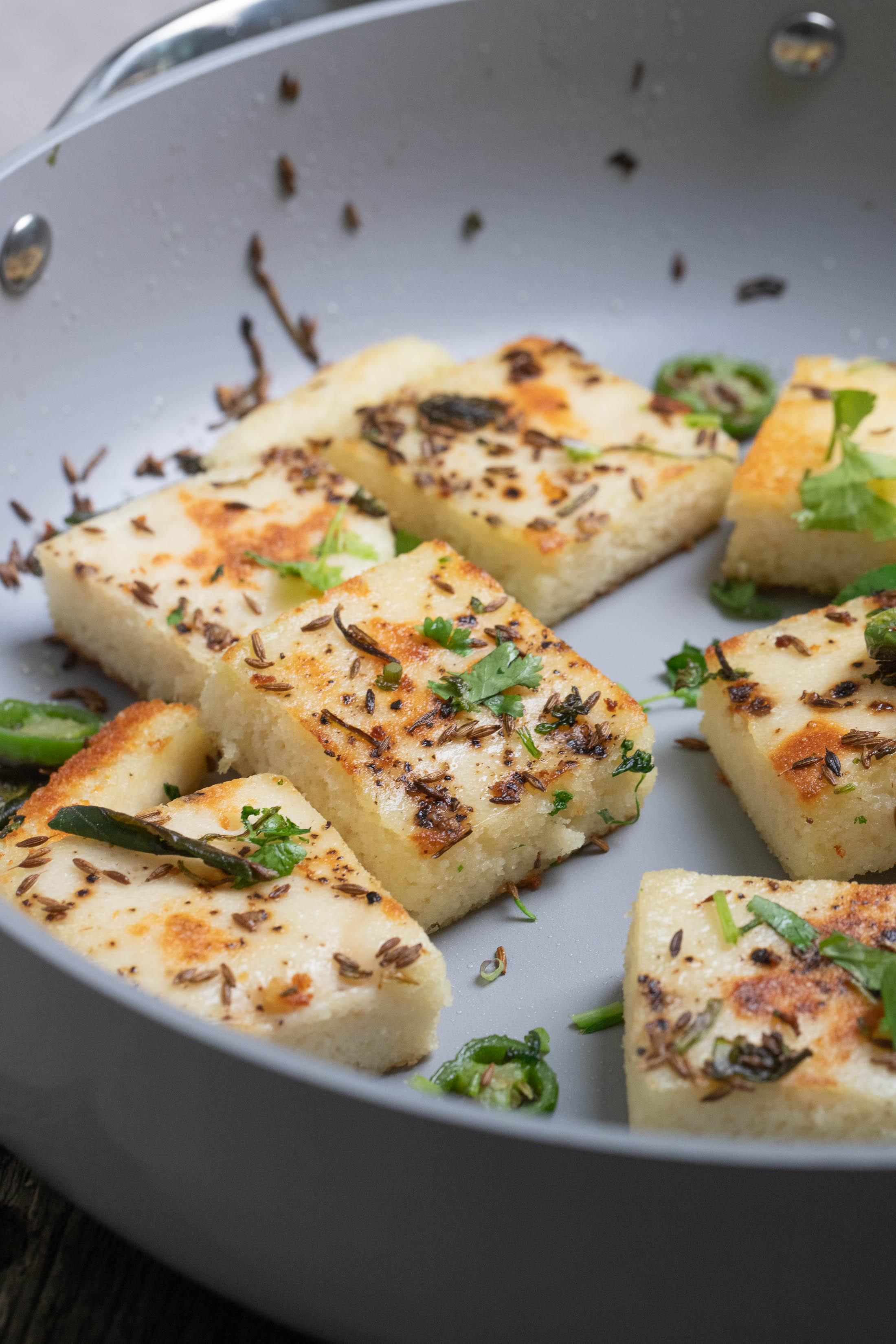 Traditional Khatta Dhokla Rice and Lentil Steam Bread Indiaphile