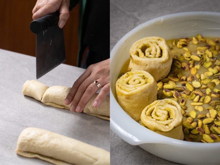 Step 7: form the rolls
