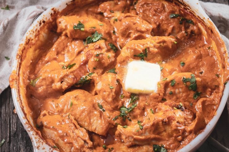 Smothered butter chicken